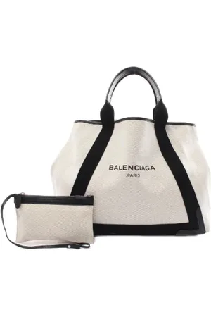 Balenciaga Pre-owned, Dames, Wit, ONE Size, Leer, Pre-owned Canvas balenciaga-bags