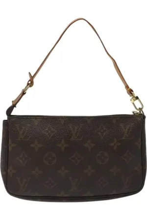 LOUIS VUITTON Pre-owned, Dames, Bruin, ONE Size, Tweedehands Canvas Louis Vuitton tassen