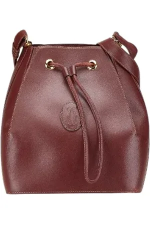Cartier Pre-owned, Dames, Rood, ONE Size, Leer, Pre-owned Leather crossbody-bags