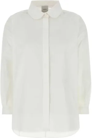 Patou Blouses & Shirts, Dames, Wit, S, Witte Poplin Overhemd voor Mannen