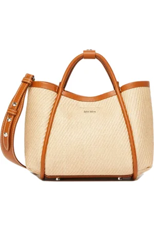 Max Mara Tassen, Dames, Bruin, ONE Size, Bruine Marine Tas met Leren Details