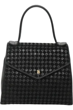 Bally Pre-owned, Dames, Zwart, ONE Size, Leer, Tweedehands leren handtassen