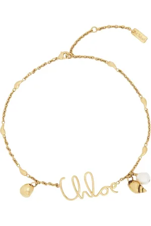 Chloé Accessoires, Dames, Geel, ONE Size, Gouden Sieraden met Logolabel