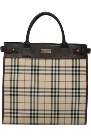 Burberry Pre-owned, Dames, , ONE Size, Tweedehands Canvas handtassen