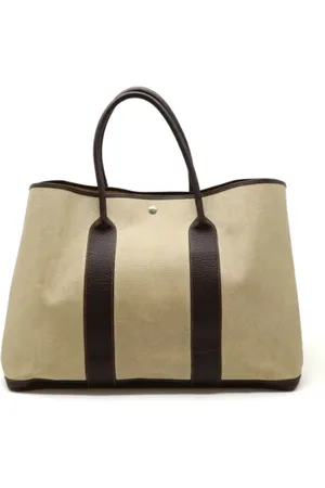 Hermès Pre-owned, Dames, , ONE Size, Leer, Tweedehands Canvas handtassen
