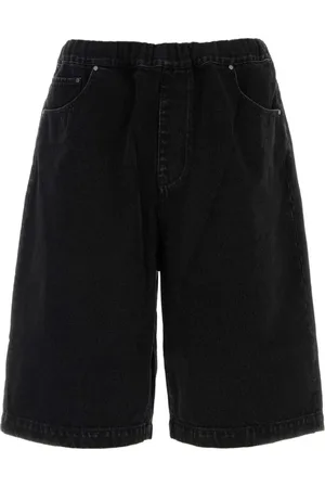 Entire Studios Korte broeken, Heren, Zwart, S, Denim, Zwarte Denim Bermuda Shorts