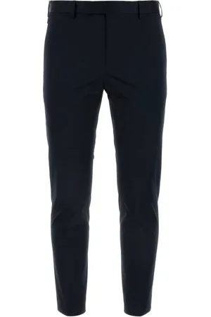 PT Torino Broeken, Heren, Zwart, S, Katoen, Zwarte Stretch Katoenen Slim Fit Broek