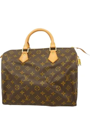 LOUIS VUITTON Pre-owned, Dames, Bruin, ONE Size, Tweedehands Canvas Louis Vuitton tassen