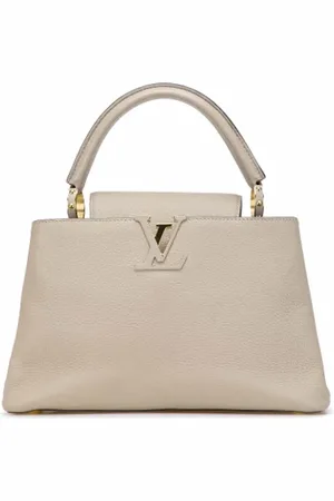 LOUIS VUITTON Pre-owned, Dames, Grijs, ONE Size, Leer, Tweedehands leren Louis Vuitton tassen