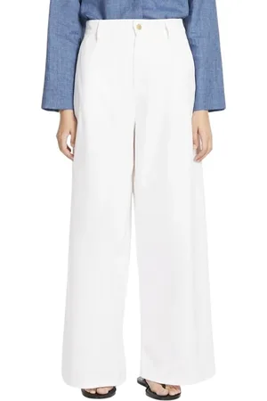 Max Mara Broeken, Dames, Wit, M, Katoen, Vincent Lange Broek