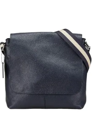 Coach Pre-owned, Dames, Blauw, ONE Size, Leer, Pre-owned Leather crossbody-bags