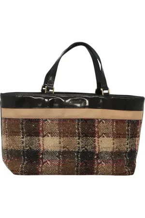 Burberry Pre-owned, Dames, Bruin, ONE Size, Wol, Pre-owned Wool handbags