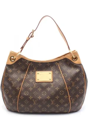 LOUIS VUITTON Pre-owned, Dames, Bruin, ONE Size, Leer, Tweedehands Canvas Louis Vuitton tassen