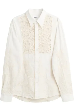 Soulland Blouses & Shirts, Dames, Wit, S/M, Katoen, Overhemd