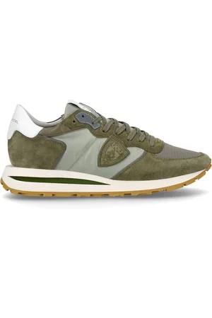 Philippe model Schoenen, Heren, Groen, 41 EU, Suède, Lage Sneakers Heren Tropez Hoog Groen