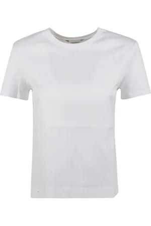 Max Mara Tops, Dames, Wit, S, Katoen, Stijlvolle Nerina T-shirts en Polos