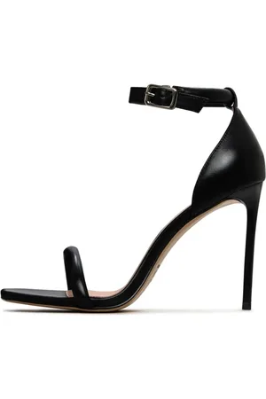 CESARE GASPARI Schoenen, Dames, Zwart, 36 EU, Leer, Stiletto High Heeled Sandalen Martina - Zwart