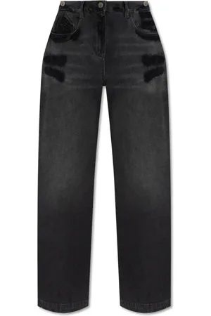 The Attico Jeans, Dames, Grijs, W25, Katoen, Wild Leg Jeans