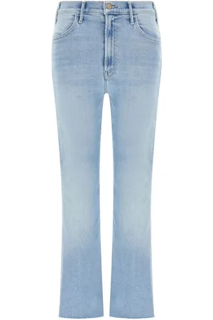 Mother Jeans, Dames, Blauw, W29, Denim, Heldere Blauwe Tapered Leg Jeans