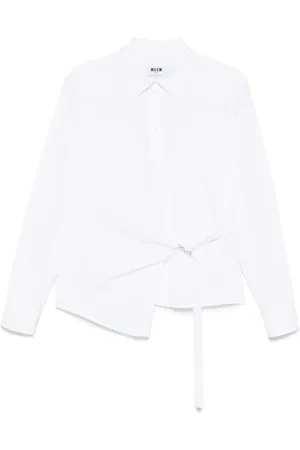 Msgm Blouses & Shirts, Dames, Wit, M, Katoen, Casual Katoenen Overhemd voor Mannen