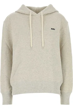 Autry Sweatshirts & Hoodies, Dames, Grijs, L, Katoen, Lichtgrijze katoenen dames sweatshirt
