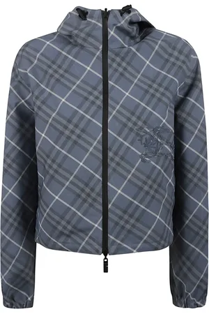 Burberry Jassen, Dames, Blauw, S, Polyester, Stijlvolle Jassen voor Vrouwen