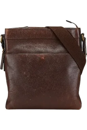 Coach Pre-owned, Dames, Bruin, ONE Size, Leer, Pre-owned Leather crossbody-bags