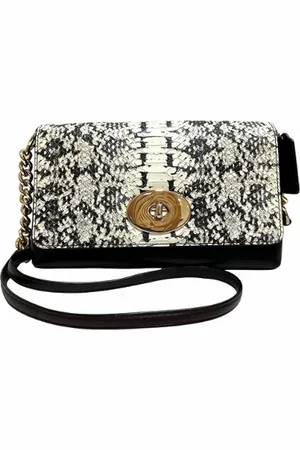 Coach Pre-owned, Dames, Zwart, ONE Size, Leer, Pre-owned Leather crossbody-bags