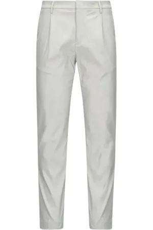K-Way Broeken, Heren, Wit, L, Katoen, Beige Twill Tech Katoenen Broek