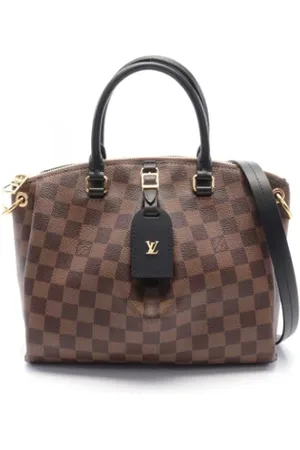 LOUIS VUITTON Pre-owned, Dames, Zwart, ONE Size, Leer, Tweedehands Canvas Louis Vuitton tassen