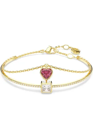 Swarovski Accessoires, Dames, Geel, ONE Size, Damesarmband Rood Zirkonia Goudlegering Laag Chroma 5683835