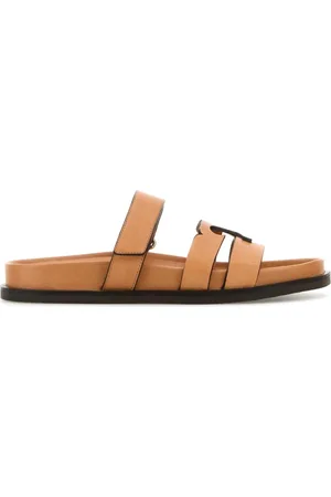 Tory Burch Schoenen, Dames, Oranje, 37 1/2 EU, Oranje Leren Lines Sneakers
