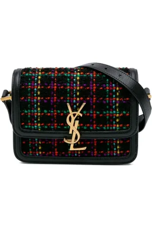 Saint Laurent Pre-owned, Dames, Zwart, ONE Size, Leer, Pre-owned Fabric crossbody-bags