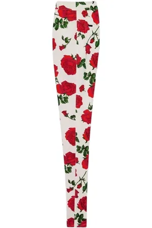 Saint Laurent Broeken, Dames, Rood, M, Elegante Zwarte Broek