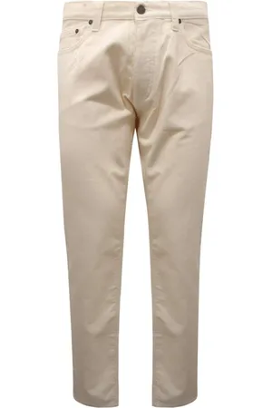 Neil Barrett Broeken, Heren, Wit, W33, Fluwelen Broek Made in Italy