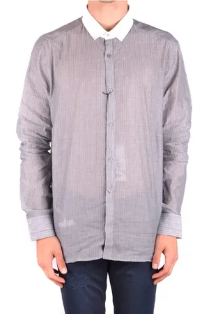 Neil Barrett Overhemden, Heren, Grijs, XL, Overhemd