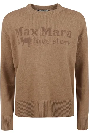 Max Mara Truien, Dames, Bruin, XS, Wol, Bruine Sweater Veronca
