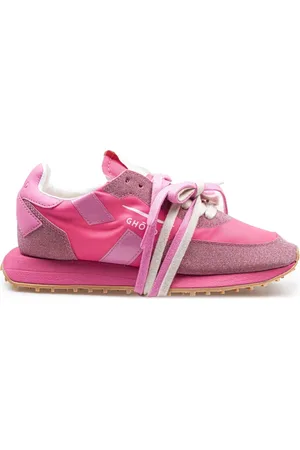 Ghoud Schoenen, Dames, Roze, 37 EU, Nylon, Starlight Glitter Sneakers Fuchsia