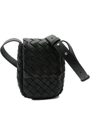 Bottega Veneta Pre-owned, Dames, Zwart, ONE Size, Leer, Pre-owned Leather crossbody-bags