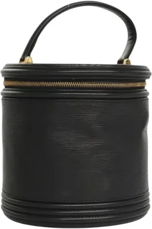 LOUIS VUITTON Pre-owned, Dames, Zwart, ONE Size, Leer, Tweedehands leren handtassen