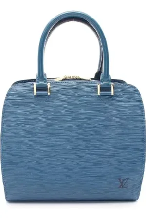 LOUIS VUITTON Pre-owned, Dames, Blauw, ONE Size, Leer, Tweedehands leren handtassen