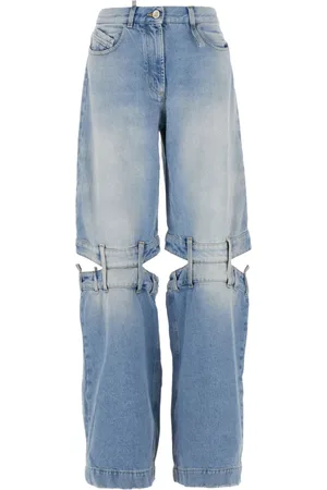 The Attico Jeans, Dames, Blauw, W26, Denim, Klassieke denim jeans voor dagelijks gebruik