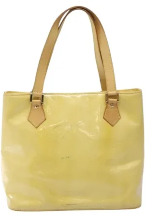 LOUIS VUITTON Pre-owned, Dames, Geel, ONE Size, Leer, Tweedehands leren Louis Vuitton tassen