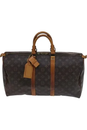 LOUIS VUITTON Pre-owned, Heren, Bruin, ONE Size, Tweedehands Canvas Louis Vuitton tassen