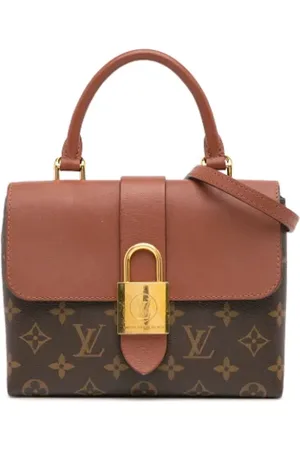 LOUIS VUITTON Pre-owned, Dames, Bruin, ONE Size, Leer, Tweedehands Canvas Louis Vuitton tassen