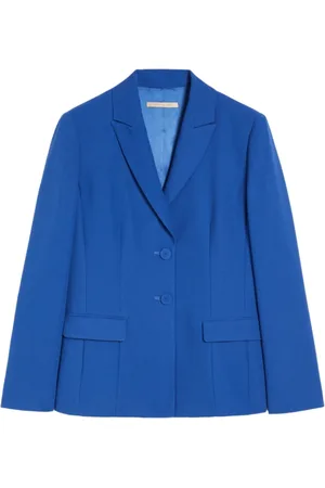 pennyblack Jassen, Dames, Blauw, S, Leer, Neris Slim Blazer Blueette Jas