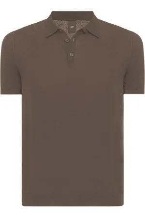 add Truien, Heren, Bruin, S, Katoen, Lichte Gebreide Polo