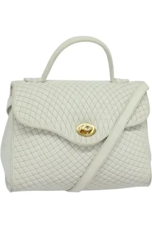 Bally Pre-owned, Dames, Wit, ONE Size, Leer, Tweedehands leren handtassen