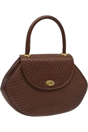 Bally Pre-owned, Dames, Bruin, ONE Size, Leer, Tweedehands leren handtassen