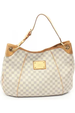 LOUIS VUITTON Pre-owned, Dames, Wit, ONE Size, Leer, Tweedehands Canvas Louis Vuitton tassen